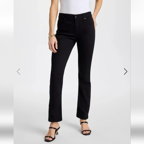 Chico's Denim - Chico's Women's Black So Slimming Girlfriend Slim Full- Length Jeans, size 8